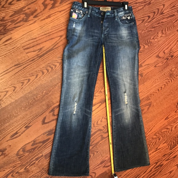 Parasuco button fly denim jeans with grommets. Size 28 - Picture 10 of 15